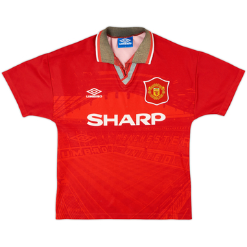 1994-96 Manchester United Home Shirt - 6/10 - (Y)
