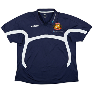 2007-08 Sunderland Umbro 1/4 Zip Polo Shirt - 8/10 - (L)