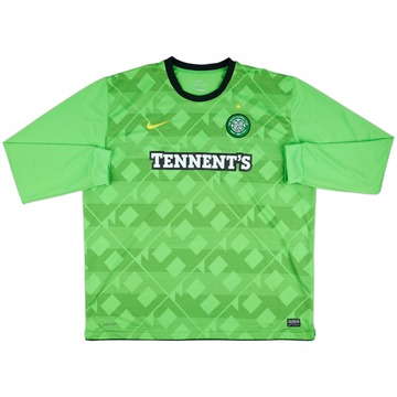 2010-11 Celtic Away L/S Shirt - 9/10 - (3XL)