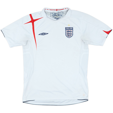 2005-07 England Home Shirt - 4/10 - (M)