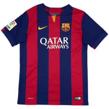 2014-15 Barcelona Home Shirt - 9/10 - (L.Boys)