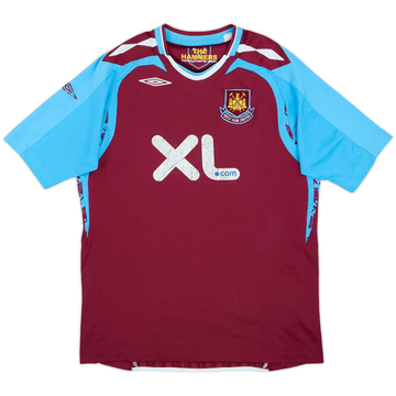 2007-08 West Ham Home Shirt - 5/10 - (XL.Boys)