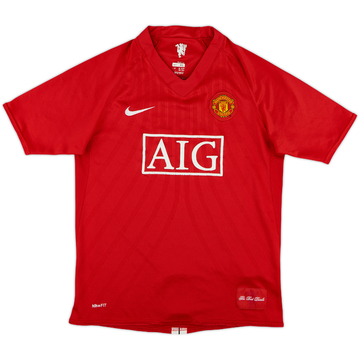 2007-09 Manchester United Home Shirt - 5/10 - (XL.Boys)
