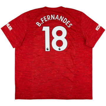 2020-21 Manchester United Home Shirt B.Fernandes #18 - 7/10 - (3XL)