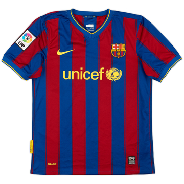 2009-10 Barcelona Home Shirt - 8/10 - (L.Boys)