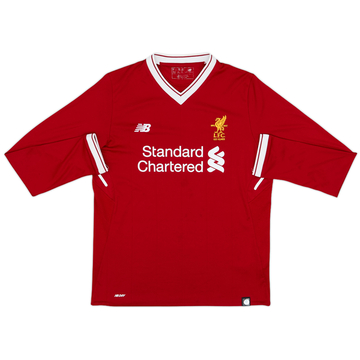 2017-18 Liverpool 125 Years Home L/S Shirt - 8/10 - (XL.Boys)