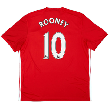 2016-17 Manchester United Home Shirt Rooney #10 (XL)