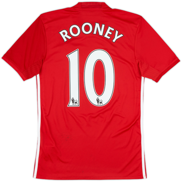 2016-17 Manchester United Home Shirt Rooney #10 - 8/10 - (XS)