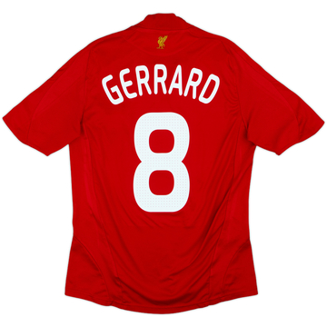 2008-10 Liverpool Home Shirt Gerrard #8 - 7/10 - (S)