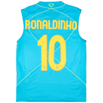 2007-08 Barcelona Nike Training Vest Ronaldinho #10 - 8/10 - (M)