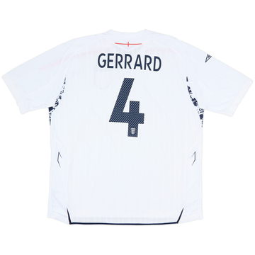 2007-09 England Home Shirt Gerrard #4 - 10/10 - (3XL)