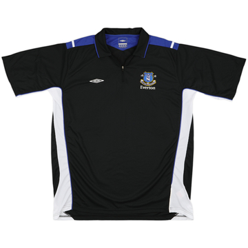 2005-06 Everton Umbro 1/4 Zip Training Polo Shirt - 10/10 - (XXL)