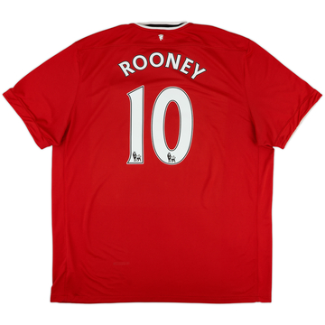 2011-12 Manchester United Home Shirt Rooney #10 - 8/10 - (3XL)