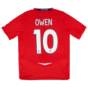 2008-10 England Away Shirt Owen #10 - 8/10 - (M)
