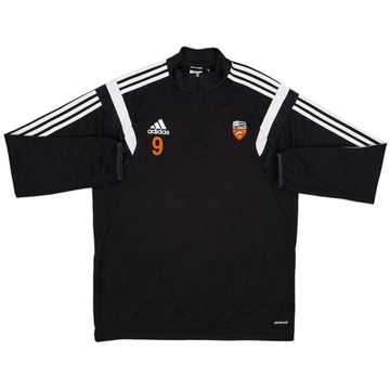 2015-16 Lorient Player Issue adidas 1/4 Zip Training Top #9 - 8/10 - (L)