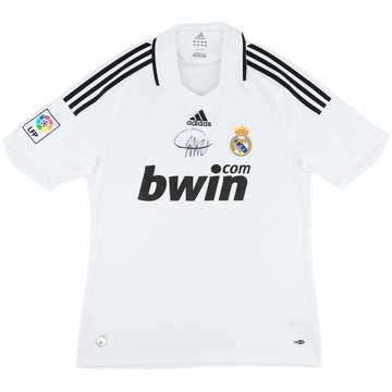 2008-09 Real Madrid Signed Home Shirt - 8/10 - (M)