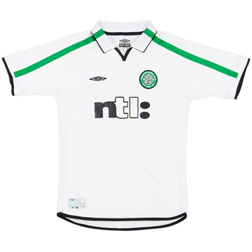2001-02 Celtic Away Shirt - 7/10 - (L.Boys)
