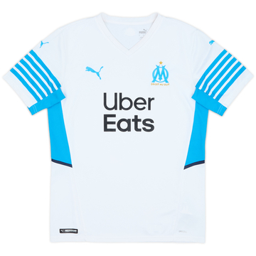 2021-22 Olympique Marseille Home Shirt - 10/10 - (M)
