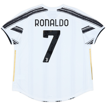 2020-21 Juventus Authentic Home Shirt Ronaldo #7 - 8/10 - (XXL)