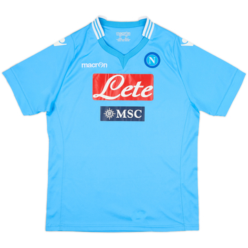 2013-14 Napoli Home Shirt - 9/10 - (XL.Boys)
