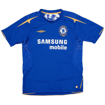 2005-06 Chelsea Centenary Home Shirt - 9/10 - (L.Boys)
