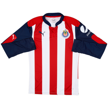 2016-17 Chivas Guadalajara Home L/S Shirt - 7/10 - (S)