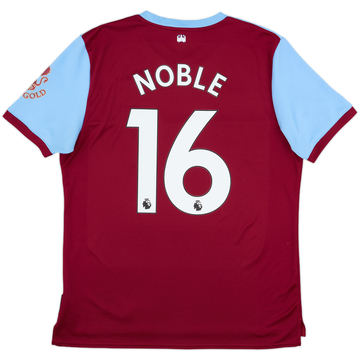2019-20 West Ham Home Shirt Noble #16 - 10/10 - (L)