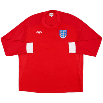 2010-11 England Away L/S Shirt - 8/10 - (3XL)
