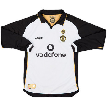2001-02 Manchester United Centenary Away/Third L/S Shirt - 5/10 - (S.Boys)