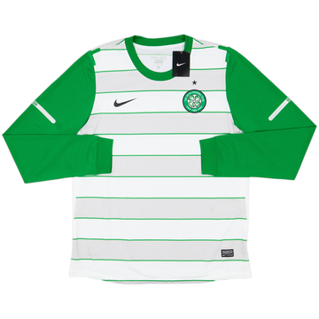 2011-12 Celtic Player Issue Away L/S Shirt (XL)