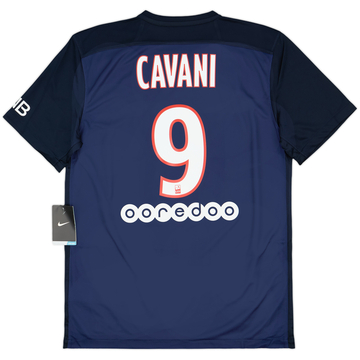 2015-16 Paris Saint-Germain Home Shirt Cavani #9 (M)