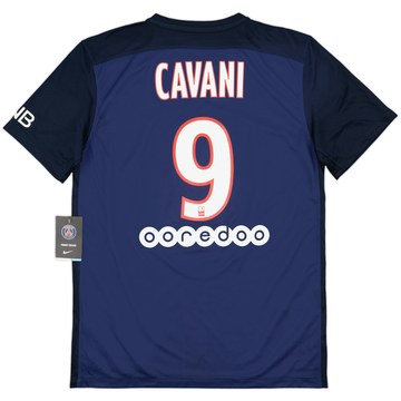 2015-16 Paris Saint-Germain Home Shirt Cavani #9 (M)