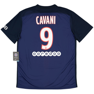 2015-16 Paris Saint-Germain Home Shirt Cavani #9 (L)