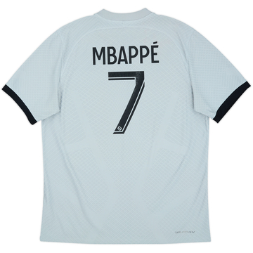 Camiseta auténtica de visitante del Paris Saint-Germain 2022-23 Mbappe #7 - 9/10 - (L)