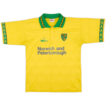 1994-96 Norwich Home Shirt - 8/10 - (S)