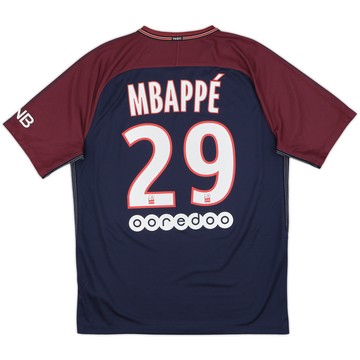 2017-18 Paris Saint-Germain Home Shirt Mbappe #29 - 10/10 - (M)