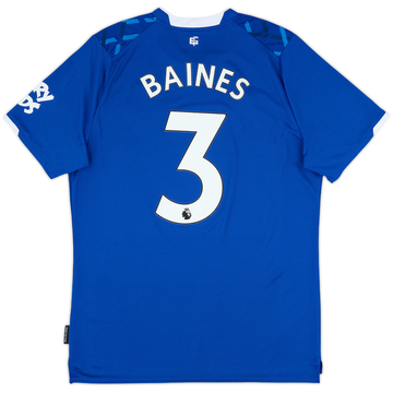 2018-19 Everton Home Shirt Baines #3 - 10/10 - (L)