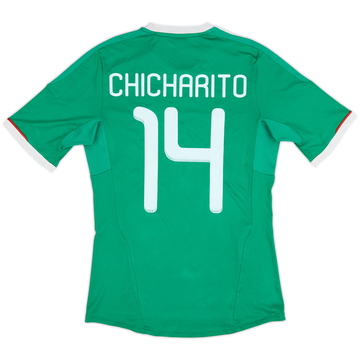 2011-13 Mexico Home Shirt Chicharito #14 - 5/10 - (S)