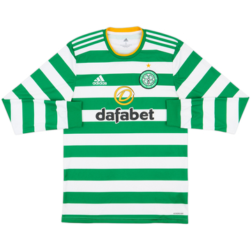 2020-21 Celtic Home L/S Shirt - 6/10 - (S)