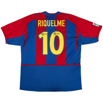 2002-03 Barcelona Home Shirt Riquelme #10 - 9/10 - (XL)