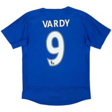 2015-16 Leicester Home Shirt Vardy #9 - 9/10 - (M.Boys)
