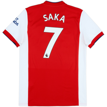 2021-22 Arsenal Home Shirt Saka #7 - 6/10 - (M)