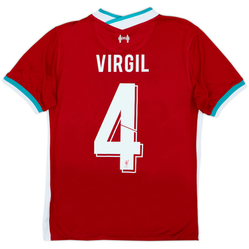 2020-21 Liverpool Home Shirt Virgil #4 - 8/10 - (S)