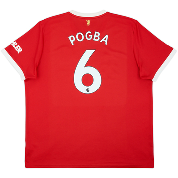 2021-22 Manchester United Home Shirt Pogba #6 - 6/10 - (XXL)