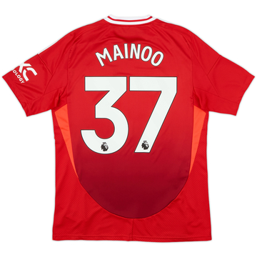2024-25 Manchester United Home Shirt Mainoo #37 - 10/10 - (M)