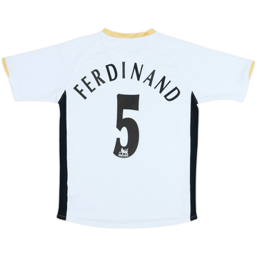 2006-08 Manchester United Away Shirt Ferdinand #5 - 8/10 - (XL.Boys)