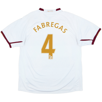 2007-08 Arsenal Away Shirt Fabregas #4 - 8/10 - (L)
