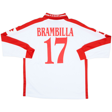 2002-03 Bari Match Issue Home L/S Shirt Brambilla #17