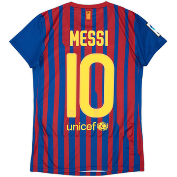 2011-12 Barcelona Home Shirt Messi #10 - 8/10 - (Women's S)