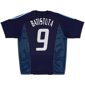 2002-04 Argentina Away Shirt Batistuta #9 - 10/10 - (XL)